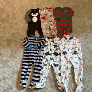 Toddler Boy Carters Fleece Pajama Lot